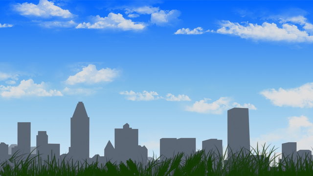Parallax motion scenic background loop