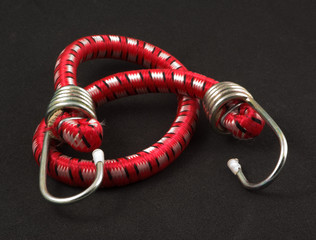 red bungee rope cord