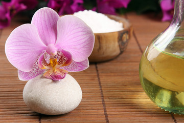 huile et orchidée