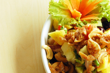 Thai spicy mixed fruits salad