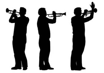 Cercles muraux Groupe de musique trompette