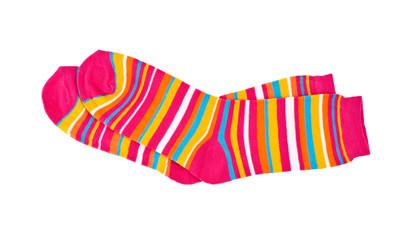 Children's, socks isolated on white background.