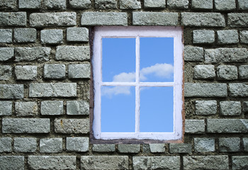 mur et fenêtre