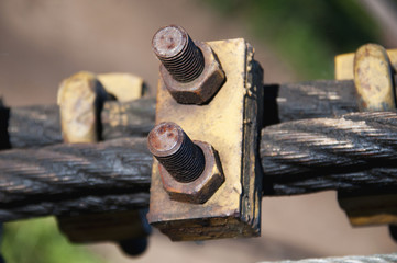 Fastening of designs of the bridge