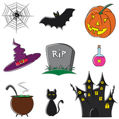 Halloween icons