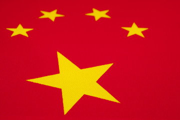 Close up of Chinese Flag