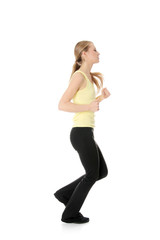 Young woman doing exercise