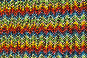 Seamless colored woven textile texture with spike pattern