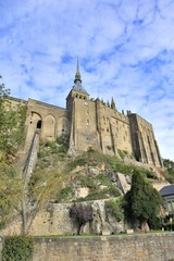 Fototapeta na wymiar Façade sud du Mont-Saint-Michel
