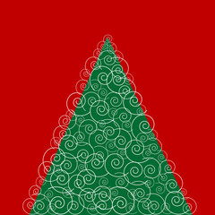 Abstract Christmas tree