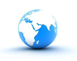 Blue abstract earth