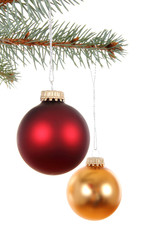 Obraz premium Christmas background with balls