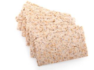 slices of crispbread. traditional bread.