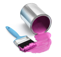 Paint brush and can © Anterovium