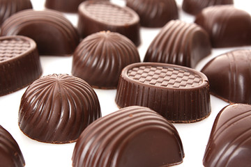 Chocolate isolated on white