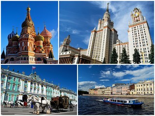 La Russie de Moscou et Saint Petersbourg