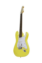 yellow electric guitar