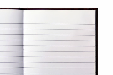 Blank NoteBook open