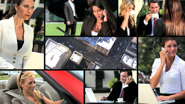 Montage of Modern Business