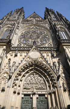 Prague - st. Vitus cathedral - west facade