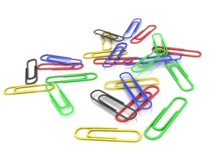Color clips for a paper