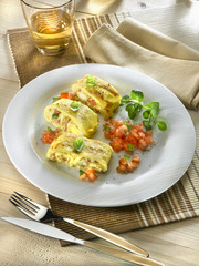 omelette en rouleau
