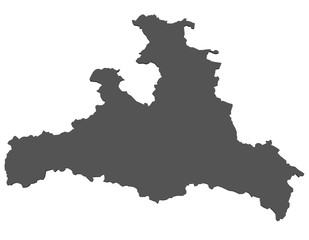 Karte von Salzburg - isoliert - 27011859