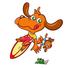 サーフィン-犬01