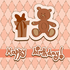 Vector birthday card
