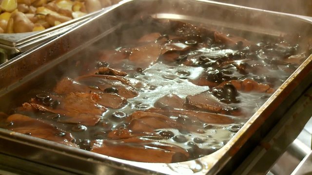 Fleisch, Braten, Buffet