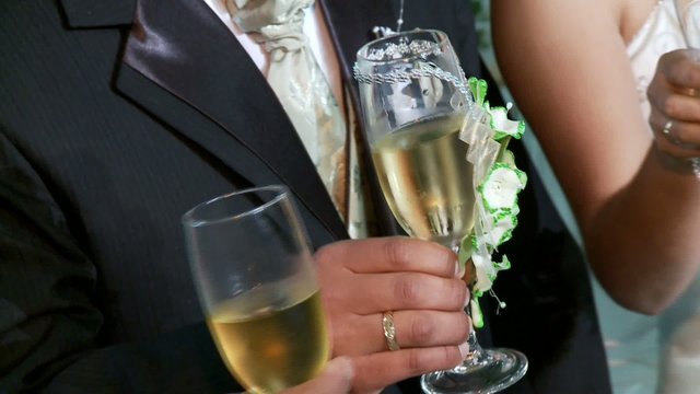 Sektempfang, Hochzeit