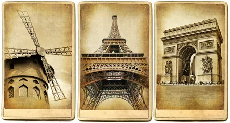 Poster Paris -  vintage photoalbum series © Freesurf