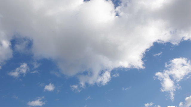 blue sky and clouds. timelapse