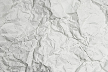white crumpled paper background texture