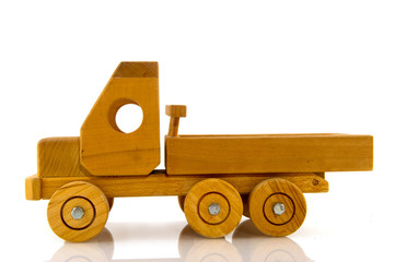 Wooden car truck