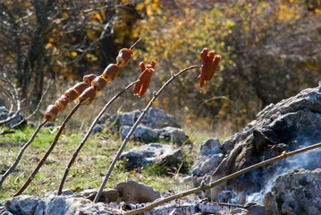 Fototapeta premium sausages