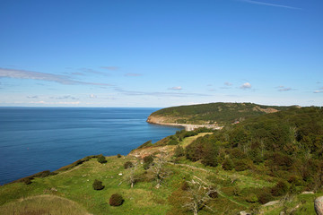 View from Hammershus castle on Bornholm, Denmark