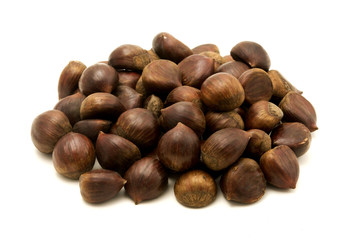 Sweet chestnuts fruits