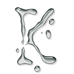 Water letter K