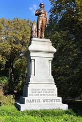 Obraz premium Daniel Webster Statue in Central Park