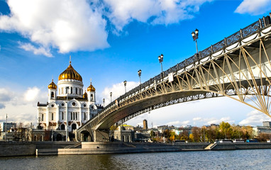 Naklejka premium The Cathedral of Christ the Saviour, Moscow
