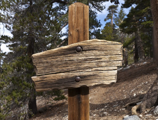 Blank Wooden Sign