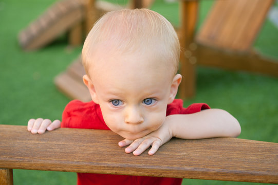 Toddler at the Plaground