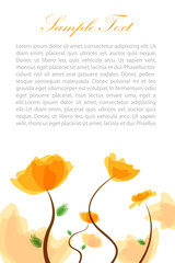 floral text template