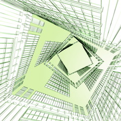 Obraz premium abstract tower