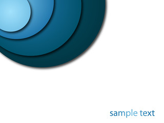 Stylish blue business composition - vector illustration