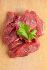 fresh raw beef