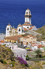 Vue aérienne de la basilique de Candelaria à Ténérife