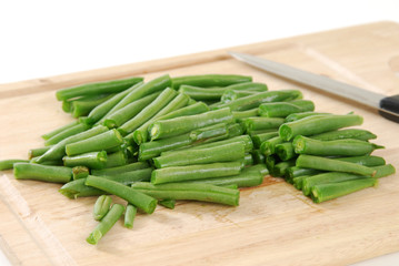 Sliced green beans