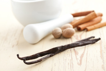 vanilla with nutmeg and cinnamon